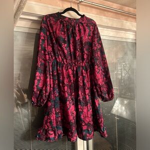 Floral long sleeve dress